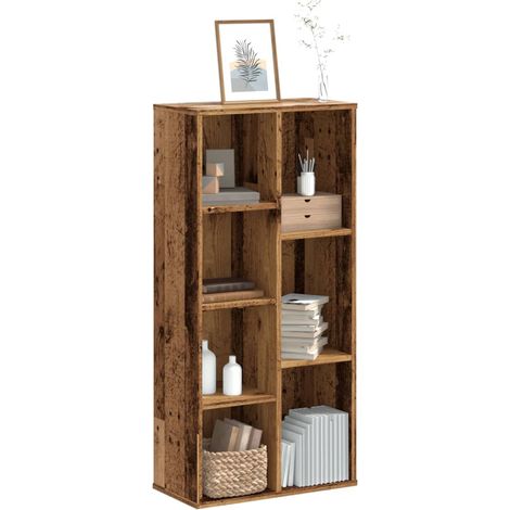 vidaXL Libreria Legno Antico 50x25x105 cm in Legno Multistrato