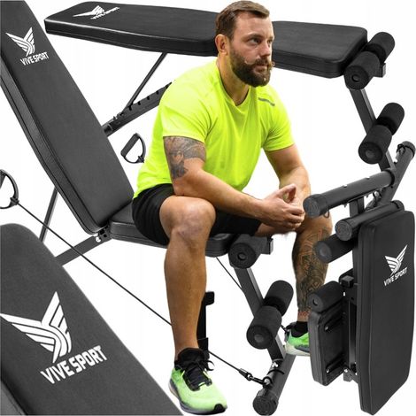 Trainingsbank für Hängetraining, faltbar, verstellbar, geneigt