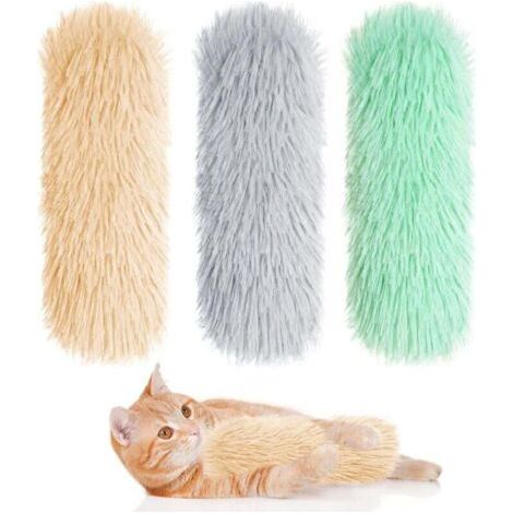 QORVA-Lot de 3 jouets pour chat Coussin pour chat Jouet de litière pour chat doux et durable (1/4)