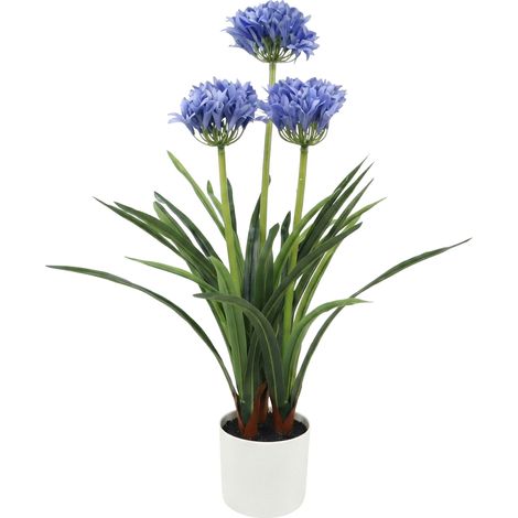Fleur artificielle en pot Agapant, 50 x 80 cm (1/3)