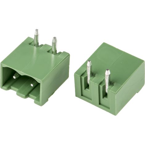 Bornier pour CI RS PRO, 2 pôles , 5.0mm 1 rangée, 15.0A, Angle droit