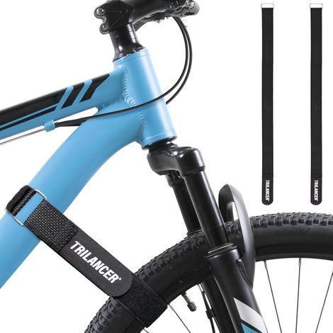 Sangles de fixation pour vélo, lot de 2, 75 cm, réglables, avec crochet et boucle, antidérapantes (1/5)