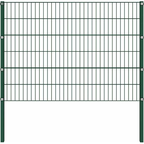 Maison Exclusive - Zaunelement mit Pfosten Eisen 1385 x 120 cm Gr