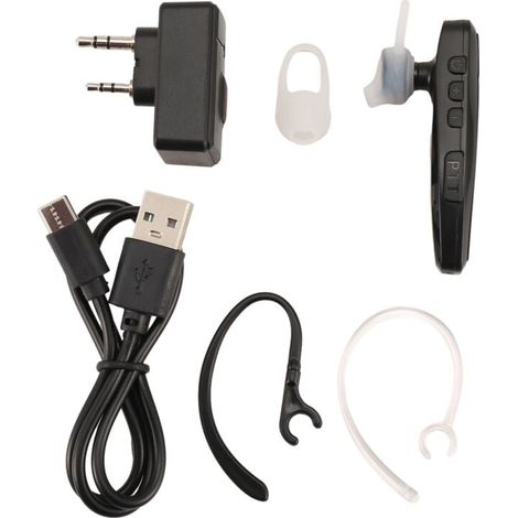 Talkie-Walkie Sans Fil Bluetooth PTT Casque éCouteur Mains Prise K pour Adaptateur de Microphone (1/4)