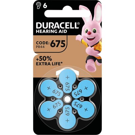 Duracell Pile pour appareil auditif ZA 675 1.45 V 1 pc(s) 630 mAh zinc-air
