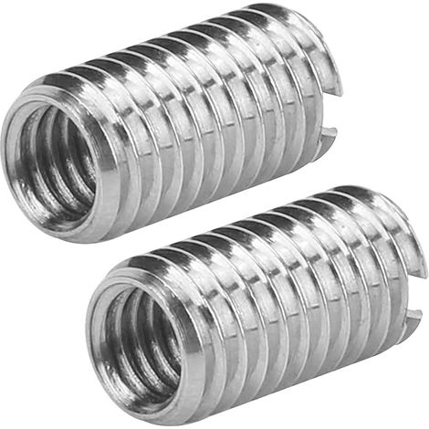 10 insertos roscados ranurados internos M6 1.0 y externos M8 1.25 de longitud, 15 mm. (1/5)