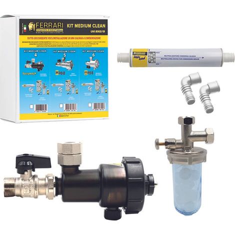Kit salva caldaia kit medium clean 4 composto da:066018-060606-061004
