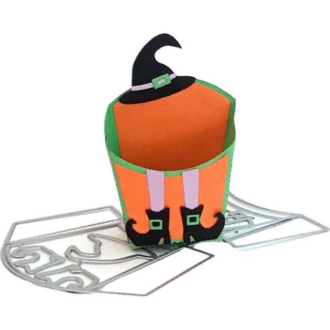 Halloween-Stiefel-Box-Metall-Stanzformen Fotoalbum Journal Tagebuch Dekoration