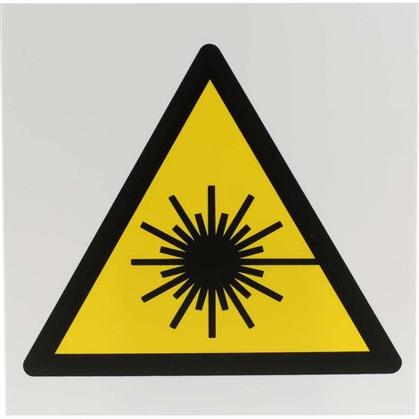 Panneau de danger, avec pictogramme : Avertissement de faisceau laser " " ( Prix pour 1 )
