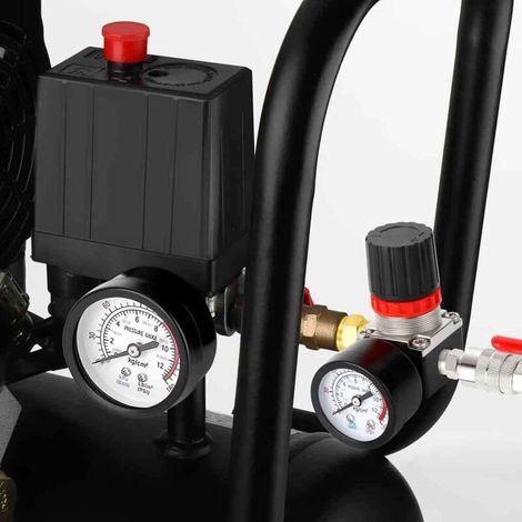 Pressostato per compressore d'aria 220V 0-180 psi, valvola di controllo, regolatore, manometro con attacco rapido (220V) (1/4)