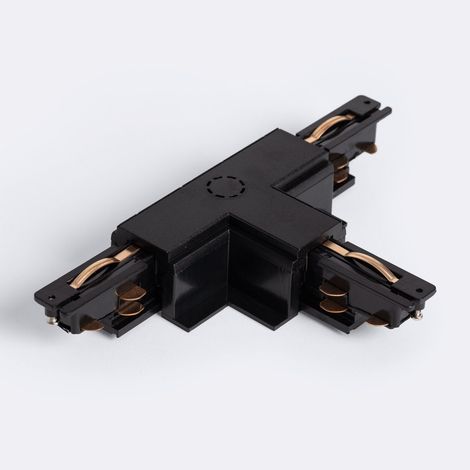 Verbinder 'Right Side' Typ T für 3-Phasenstromschiene DALI Track Einbau Aluminium Schwarz