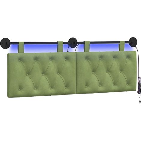 Maison Exclusive - Testiera sospesa Verde chiaro Velluto (1/5)