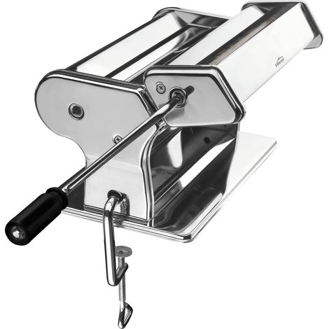 Lacor - 60391 - Macchina per pasta fresca manuale con manovella, Acciaio inox, 9 tagli, Lasagna, cannelloni, spaghetti, fettuccine, tagliatelle, 32 x 20 x 16 cm (1/4)