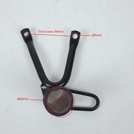 [PRODUIT D'OCCASION] Platine de repose pied passager gauche pour moto cale pied Rond (1/5)