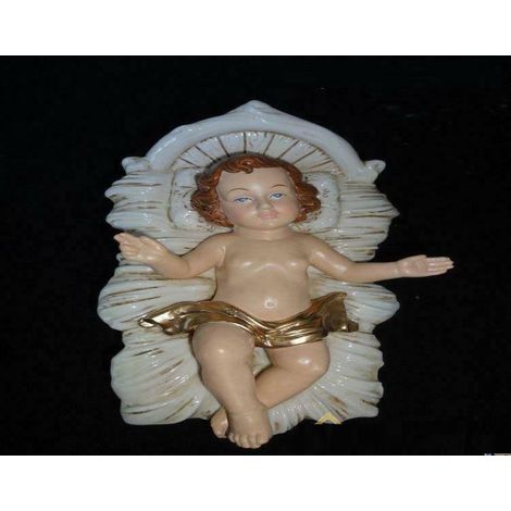 Statuetta statua Bambino gesu' in porcellana 20 x 15 cm