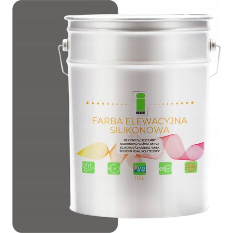 VERNICE PER FACCIATE IN SILICONE COLORATA GRIGIO 10L (1/5)