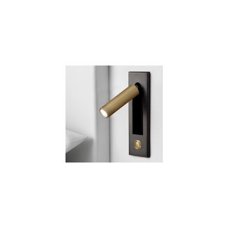 Bronze Lampes de Lecture, TêTe de Lit Applique Murale Liseuse Encastré Interrupteur Poussoir Lampes Murales pour, Chambre