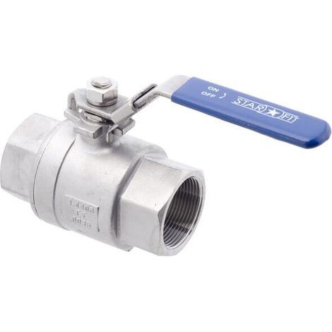 Valvola a sfera 2xF 1 1/2'' acciaio inox UNIVERSALE KS112FRVS
