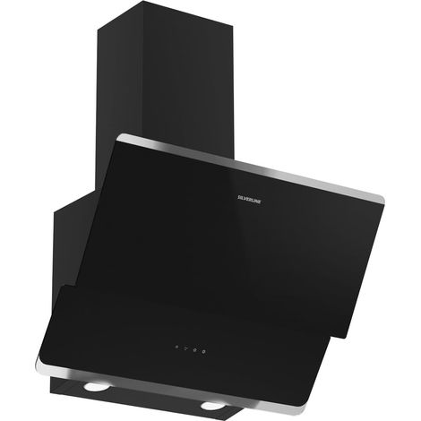 Silverline 3490.6.733.01 Oslo Cappa a parete 60 cm 576 m³-h Classe B 64 dB Touch colore Nero