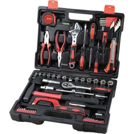 Valigia Porta Attrezzi Valigetta Set Chiavi a Bussola pinze giraviti kit 66 pz. (1/2)