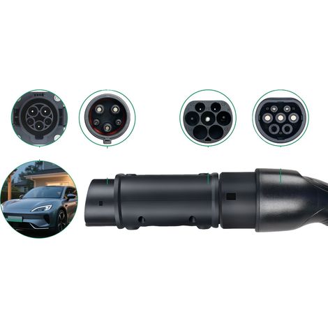 Adaptateur de charge EV, compatibilité Type 2 à Type 1, performance 32A, Type2 à Type1 (1/5)