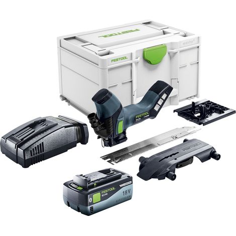 Festool ISC 240 EB-Basic Akku Dämmstoffsäge 18 V 240 mm + 1x Akku 8,0 Ah + Schnellladegerät + Systainer