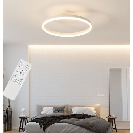 Moderna plafoniera a LED, plafoniera da semi-incasso per cucina e camera da letto, regolazione continua a 3 temperature di colore, 30x16 cm