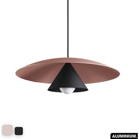 Lampe de suspension - OLEMI ROSE - NOIR (1/3)