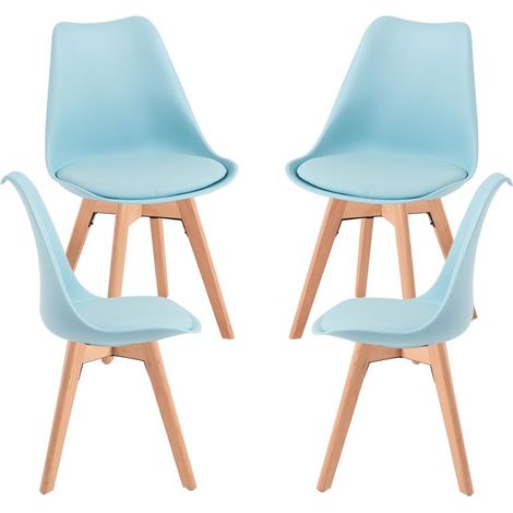 Packs Sillas Comedor - Pack 4 Sillas Synk Basic - Azul agua