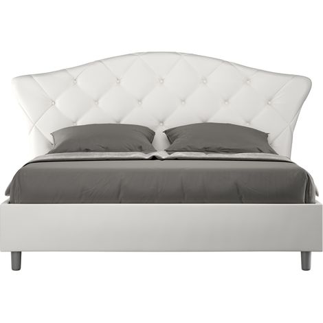 Letto Matrimoniale 160x190 cm Senza Rete Langre Similpelle (1/5)