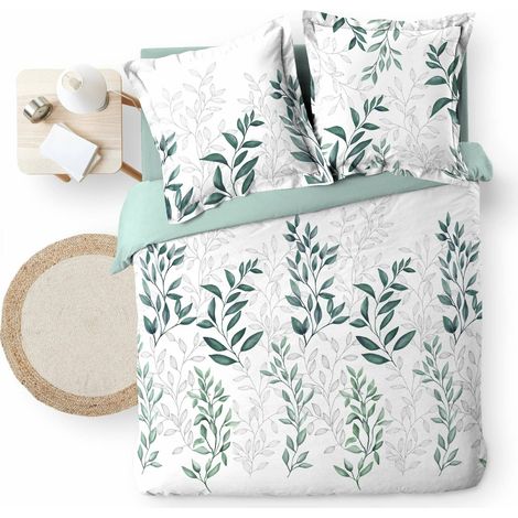 Housse de couette 240 x 220 cm + 2 taies – Percale de coton 78 fils – Imprimé WENDY