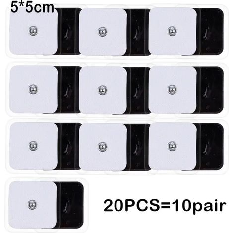 10/20 self-adhesive TENS electrodes for EMS muscle stimulator, digital electric massage device 02937-AquaForge