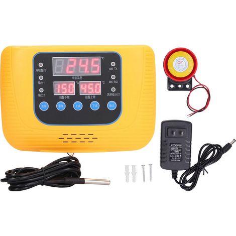 Régulateur de température numérique haute précision, boîtier ABS, pour serre, prise américaine 100-240V (1/5)