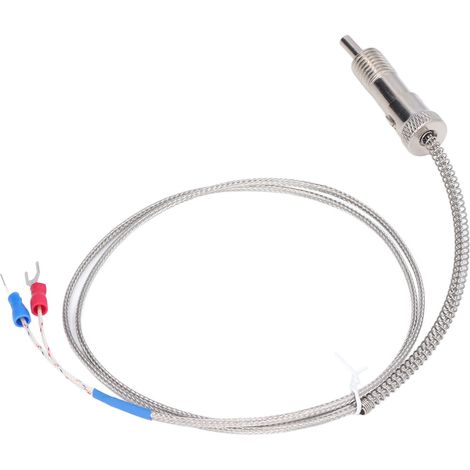 Thermocouple de type K à ressort de compression en nickel-silicium pour capteur de température M12 1 m (1/5)