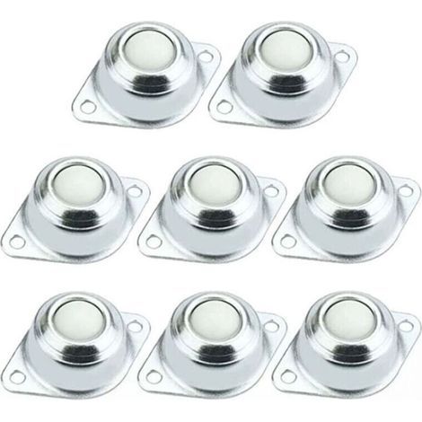 Roulettes à billes universelles pour meubles – Lot de 8 pièces, fixation M5 × 16 mm, rotation 360°, charge élevée (1/5)
