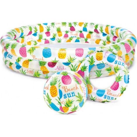 Piscine gonflable pour enfants, aire de jeu colorée pour bébé et plage (1/3)