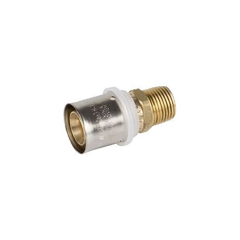 Raccordo diritto maschio ø16/2 x 1/2" Pexal Brass - raccordo a pressare VS0170205 (1/2)