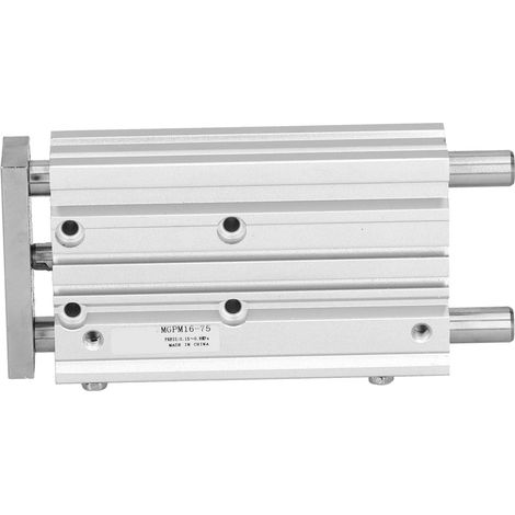 Vérin pneumatique guidé 3 tiges type SMC alliage d'aluminium composant MGPM16X75 (1/5)