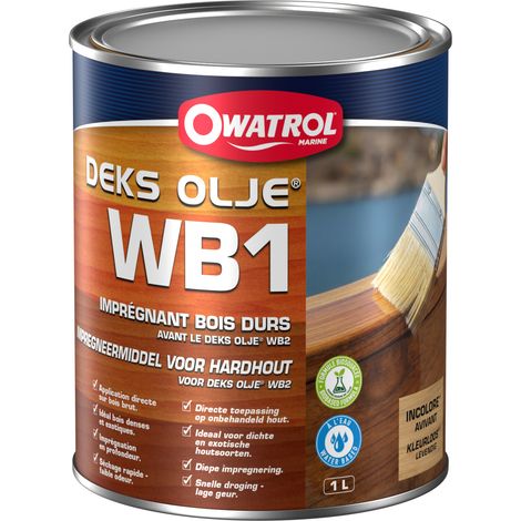 Owatrol-DEKS OLJE WB1-IMPRÉGNANT AQUEUX BOIS DURS-Incolore avivant (owp13) 2.5 litres (1/2)