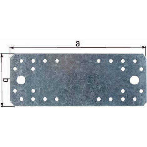 Flachverb. EN 14545:29-2 L.100mm B.40mm S.2mm STA sdmverz. Anz. Löcher 10 GAH