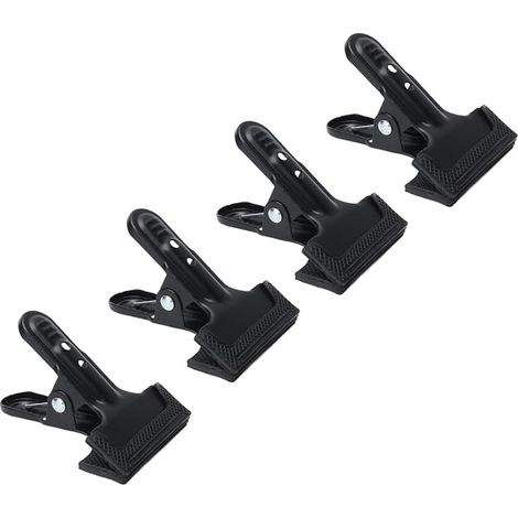 4 Pièces Pince à Ressort à Bouche Large, Clips A pour le Travail du Bois Pinces à Bouche Large en Métal Antidérapantes Robustes, Clips à Ressort de Toile de Fond pour Supports de (1/5)