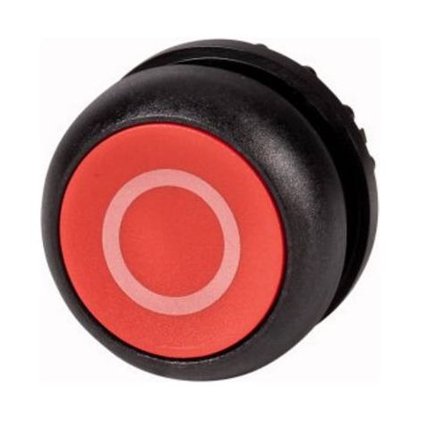 Bouton-poussoir plat rouge 0 à accrochage EATON M22S-DR-R-X0 (1/2)