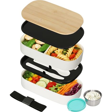 Bento Lunch Box 1400ml, Boite Repas pour Bureau, École et Voyage (1/5)