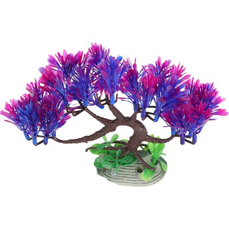 Plantes aquatiques artificielles vertes et colorées, décorations pour aquarium (Q&8209S015C) (1/5)