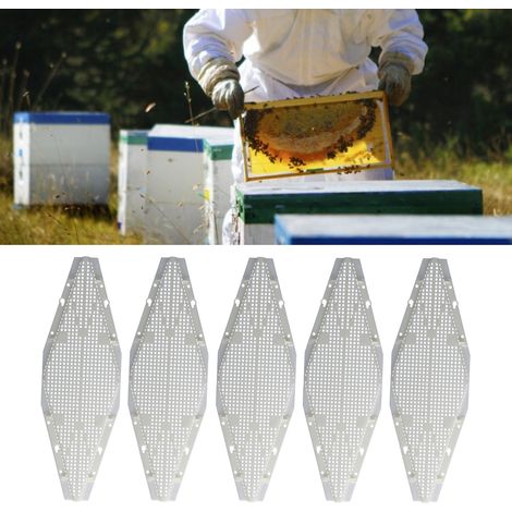5 Pièces Dispositif Anti-Fuite pour Abeilles, Grille de Protection Ruche, Accessoires Apiculture