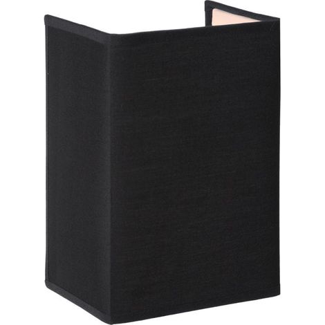 Applique Lucide CORAL tissu noir/blanc E14 60W 20cm