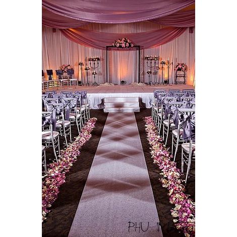 Chemin de table/nappe blanche 120 cm x 25 m, 1 rouleau (1/4)