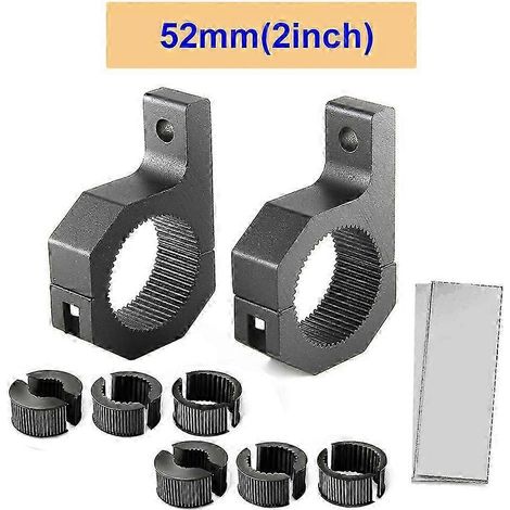2 supports de fixation universels pour phares antibrouillard LED, projecteurs longue portée, arceaux de sécurité, barres de protection, arceaux de sécurité pour 4x4, quad et voiture tout-terrain. (1/5)
