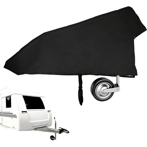 Housse Universelle pour Timon de Caravane avec Fermeture à Clip, Tissu Oxford 600D avec Revêtement PVC, Housse de Protection Résistante pour Remorques et Autocaravanes, Taille 1240x600x300mm (1/5)
