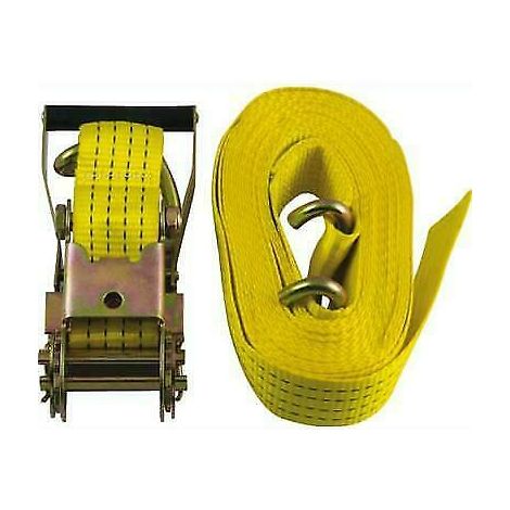 CINGHIA ANCORAGGIO  9MT CON CRICCHETTO E GANCIO MAURER 50X2MM (1/4)